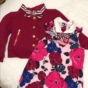 Janie and Jack flower dress and jacket